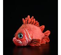 RLOMUTE Peluche Dorada Ebisu roja 15 Pulgadas Pargo Tigre de Juguete de Animal Realista pez Suave y Lindo Regalo de Fiesta Dormitorio Coche decoración del hogar Coleccionable para Niños niñas