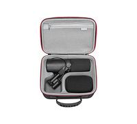 RLSOCO Funda Compatible con micrófono de Juego Shure MV6 y Compatible con micrófono Shure SM7B/SM7dB dinámico de Voz y micrófono MV7+/MV7i/MV7X (Solo Funda), Negro, De Viaje