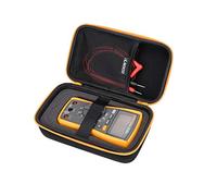 RLSOCO Funda de Transporte para multímetro Digital Fluke 117/115/116/114/113/177/178/179/233 y Funciona con Fluke 101/106/107/F15B+F17B+F18B+ (con Espuma de Bricolaje) (Cremallera Amarilla)