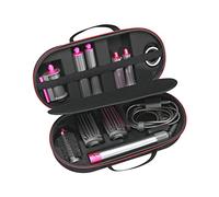 RLSOCO Funda para Dyson Airwrap/Nuevo Dyson Airwrap Complete/Complete Long Styler HS05 HS01 HS08-Apto para 4pcs Airwrap Barricas Largos o Cortos - Negro (Solo Funda,Hair Styler no está Incluido)