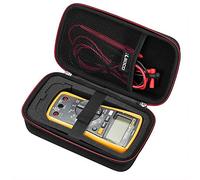 RLSOCO Funda para Fluke Multímetro 177/117/115/113/116/175/17B+/114/233/179/103/87V/88 Multímetro,Estuche para VOLTCRAFT VC891/KAIWEETS/PeakTech Multímetro más (Cremallera roja)