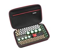 RLSOCO Funda para pilas con comprobador - Caja organizadora grande para pilas con capacidad para más de 120 pilas: AA, AAA, C, D, 9 V, BT-168 | Estuche con cremallera YKK (pilas no incluidas)