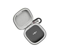 RLSOCO Funda para SHOKZ OpenFit 2+/OpenFit Air Auriculares Open-Ear,Estuche de Viaje a Prueba de Golpes, Resistente al Polvo y al Agua | Diseño Compacto con mosquetón - Negro (Sólo Funda)