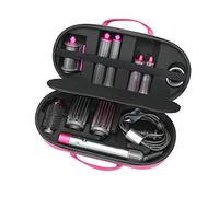 RLSOCO Funda rígida para Dyson Airwrap Complete Long/Complete Styler HS05 HS01 - Se Adapta a 4 barriles Largos o Cortos, Rosa (Solo Funda, peinador de Pelo no Incluido)