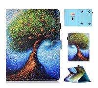 RLTech Funda Carcasa para Dragon Touch Max10, 10.1 Pulgadas Universal Funda Soporte Cover para Dragon Touch Max10 / YESTEL X7 10.1, Árbol