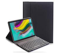 RLTech Funda de Teclado para Samsung Galaxy Tab S5E (diseño QWERTY), Ultra Delgada, con Soporte de Teclado inalámbrico extraíble, para Samsung Galaxy Tab S5e T720/T725 2019, Color Negro
