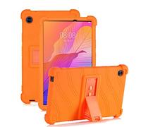 RLTech Funda para Huawei Matepad T8, Silicón Ligera Carcasa Antideslizante con Soporte para los niños para Huawei Matepad T8 8.0 2020, Naranja