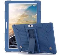 RLTech Funda para LNMBBS X30, Silicón Ligera Carcasa Antideslizante con Soporte para los niños para LNMBBS X30/UNNU 10 Pulgada/UCSUOKU 10 Pulgada/MDY 10 Pulgada, Azul