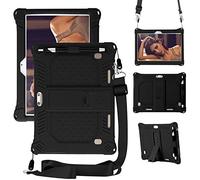 RLTech Funda para LNMBBS X30, Silicón Ligera Carcasa Antideslizante con Soporte para los niños para LNMBBS X30/UNNU 10 Pulgada/UCSUOKU 10 Pulgada/MDY 10 Pulgada, Negro-A