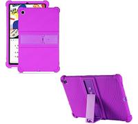 RLTech Funda para Samsung Galaxy Tab S7, Silicón Ligera Carcasa Antideslizante con Soporte para los niños para Samsung Galaxy Tab S7 11'' T870/T875, Morado