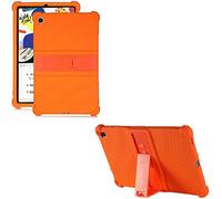 RLTech Funda para Samsung Galaxy Tab S7, Silicón Ligera Carcasa Antideslizante con Soporte para los niños para Samsung Galaxy Tab S7 11'' T870/T875, Naranja