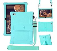 RLTech Funda para Teclast P20HD/Teclast M40 Pro, Silicón Ligera Carcasa Antideslizante con Soporte para los niños para Teclast P20HD/Teclast M40 Pro, Verde