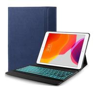 RLTech Teclado Funda para iPad Pro 12,9 2020, (QWERTY English) 7 Colores One-Piece Teclado Wireless Keyboard Case Inalámbrico Bluetooth para iPad Pro 12,9 2020, Azul