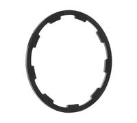 RLVYTA Junta De Cassette De Bicicleta, Cuerpo De Buje Libre, Espaciadores De Rueda Libre, Arandela De Buje De Bicicleta, Anillo Base De Torre De Buje(Black 2mm)