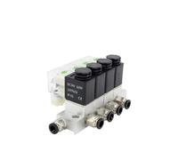 RLZQSGOT 4F 2V025-06 DC12V 24V 220V 110V Electroválvula neumática 2 Normalmente Cerrada Cartucho de electroválvula de Aire electroválvula 2V025-08(AC110V 8mm Fittings)