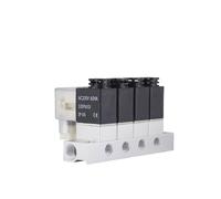 RLZQSGOT 4F 2V025-06 DC12V 24V 220V 110V Electroválvula neumática 2 Normalmente Cerrada Cartucho de electroválvula de Aire electroválvula 2V025-08(AC220V no Fittings)