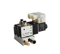 RLZQSGOT Bloque de electroválvula neumática 3V210-08, 220 V, 24 V, opción múltiple, con silenciador, Base de Montaje, colector, 2/3/4/5/6 Filas, 3 Puertos(2 Row 6mm Fitting,DC24V)