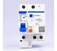 RLZQSGOT Disyuntor AC230/400V NXBLE-63 1P N Dispositivo de Corriente Residual C 40 50 63A Disparador Electromagnético Tipo C Interruptor de Circuito 1 Pieza(40A)