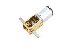 RLZQSGOT Motorreductor de CC con Tornillo sin Fin turbina N20VA, 3 V, 6 y 12, Eje Doble for Robot PTZ Coche Inteligente (DIY)(Package A,6V-1 Ratio 42)