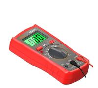 RLZQSGOT Multímetro Digital automático de 1999 Cuentas, comprobador de Voltaje CA/CC, ohmios, Corriente, amperímetro, Detector.(Rot)