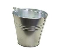 RM E-Commerce Poubelle Métal Seau Plaque de Décoration Seau de Poubelle Galvanisée 15L Pot de Fleurs en Zinc