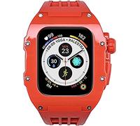 RM mod kit plastic case+rubber band,For apple ultra 49mm, Modification Kit PC Bezel and strap,For iwatch 8 7 45mm 6 5 4 44mm DIY watchband