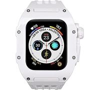 RM mod kit plastic case+rubber band，For apple ultra 49mm, Modification Kit PC Bezel and strap，For iwatch 8 7 45mm 6 5 4 44mm DIY watchband