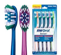 RM Oral RevCare - Cepillos de dientes, mediano, 10 unidades