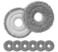 RM Pro® 6 Mopas de Fregado para Cecotec Conga 11090/13090 Spin Revolution Home&Wash Recambios de Microfibra Lavables y Reutilizables.