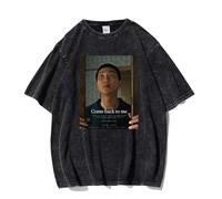 RM Right Place Wrong Person Equivocada Camisetas NAM-joon Kim Álbum Camisetas Lavadas Unisex NAM-joon Kim(Color:Black-9,Size:L)