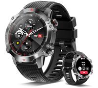 Rmana Reloj Inteligente Hombre,1.39" Militar Smartwatch con Llamadas Bluetooth, 100+ Modos Deportivos/SpO2/Pulsómetro/Sueño/Pulsera Actividad Android iOS
