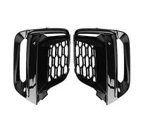 RMBIECFH Para BMW X3 G01 G08 X4 G02 2018-2020 Cubierta Rejilla De Luz Antiniebla Delantera De Coche Embellecedor Lámpara Antiniebla Parrilla Accesorios Pantalla(Glossy Black)