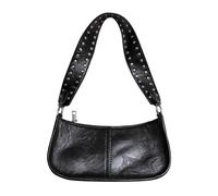 RMENGZHOUXI Bolso de hombro retro para mujer con tachuelas decorativas para las axilas, bolso con correa ajustable, bolso vintage para axila, bolso cruzado con bandolera, bolso para citas di