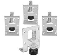 RMENOOR 4 pies de nivelación Resistentes pies de nivelación de Muebles pies Ajustables para Banco de Trabajo Soportes Ajustables para Muebles Mesa sofá armarios Banco de Trabajo (5 x 4 x 3,9 cm)