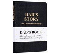 Rmeosye Dad 's Story Journa, Dad Book to Fill Out, Keepsake Gift with Prompt Questions for Fathers, Family Legacy Journal, Memory Heirloom for Father's Day, Birthday, or Christmas (Black)