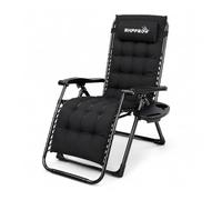 RMF PRO Tumbona de jardín plegable con respaldo ajustable multiposición, estructura de tubos de acero, tumbona de balcón con asiento cómodo - Silla tumbona de exterior ideal para playa y exteriores