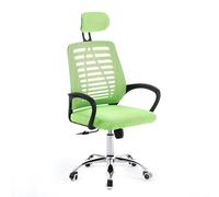RMF Silla de Oficina Ergonómica Profesional Reclinable, Silla de Escritorio de Malla con Asiento Cómodo y Relajante - Sillón Relax de Oficina con Ruedas Giratorias Altura Ajustable (Verde)