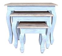 RMIHSJG Mesa de bar para exterior, pequeña mesa auxiliar para exteriores, mesa de jardín, mesa de bistró para exterior, juego de 3 piezas, madera de caoba maciza para exterior, piscina, jardín