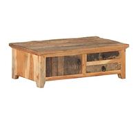 RMIHSJG Mesa de centro 90 x 50 x 31 cm de madera maciza reciclada, para sofá, mesa de café, mesa pequeña, mesa de sofá para oficina, salón, dormitorio, exterior