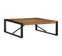 RMIHSJG Mesa de centro multicolor, 100 x 100 x 35 cm, madera maciza envejecida, mesa auxiliar, mesa auxiliar pequeña, mesa auxiliar para exterior, café, mesa para salón, exterior, dormitorio, oficina