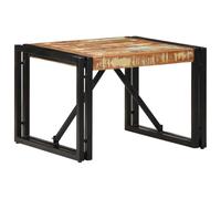 RMIHSJG Mesa de centro multicolor, 50 x 50 x 35 cm, madera maciza envejecida, mesa auxiliar, mesa auxiliar pequeña, mesa auxiliar para exterior, café, mesa para salón, exterior, dormitorio, oficina