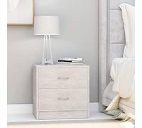 RMIHSJG Mesita de Noche con 2 Cajones, Baúl Universal de Madera Contrachapada para Dormitorio, Mesa Auxiliar para Salón, Fácil Montaje y Limpieza, Decoración Clásica y Versátil