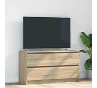 RMIHSJG Mueble de TV de roble Sonoma Hi-Fi, aparador, salón, TV, mesa de televisión, 100 x 35 x 54 cm, material de madera