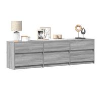 RMIHSJG Mueble para TV con iluminación LED, color gris, para TV, 180 x 34 x 50 cm