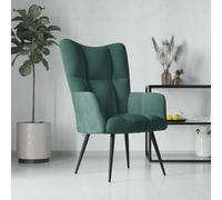 RMIHSJG Sillón de Relax de Terciopelo Verde Oscuro Sillón Relax Moderno con Acolchado Denso y Estructura de Acero Estable
