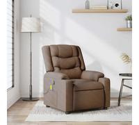 RMIHSJG Sillón reclinable con Masaje de Tela marrón Sillón Reclinable Eléctrico con Función Automática y Asiento Cómodo