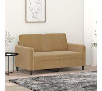 RMIHSJG Sofá de terciopelo de 2 plazas con estructura de metal, cómodo sofá acolchado para salón, moderno sofá de terciopelo con asiento de lujo y marco estable, peso del asiento hasta