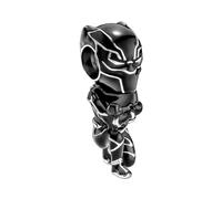 RMMY Abalorios Black Panther Charms Colgantes Cuentas Plata de Ley 925 con Circonita Cúbica Compatible Pulsera & Europeo,Charms para Mujer Niña for Birthday Anniversary