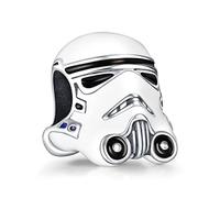RMMY Charm Stormtrooper Helmet 925 Sterling Silver Pendant Dangle Beads for European Bracelets and Necklaces,Chriatmas Halloween Valentine's Day Birthday Jewelry Gifts for Women & Girls