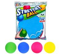 RMS International Recibe 1 pelota elástica Toy Hub ideal para relajación. Lanzar, rebotar, moldear o apretar. Colores surtidos, 1 enviado al azar.